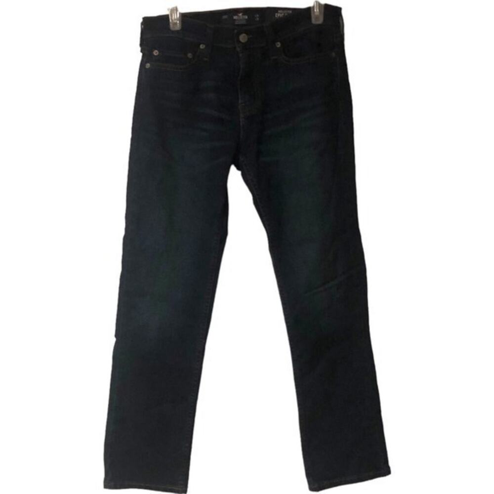 Hollister Epic Flex Slim Straight Mid-rise/waist Jeans‎ Dark Denim W29/L30